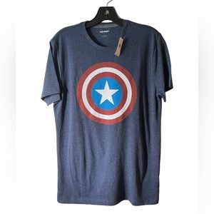 Marvel™ Captain America Graphic Gender-Neutral T-Shirt for Adults Men, Woman S